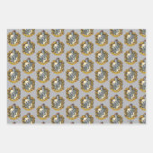 Feuille De Papier Cadeau Cimier de Hufflepuff (Devant 2)