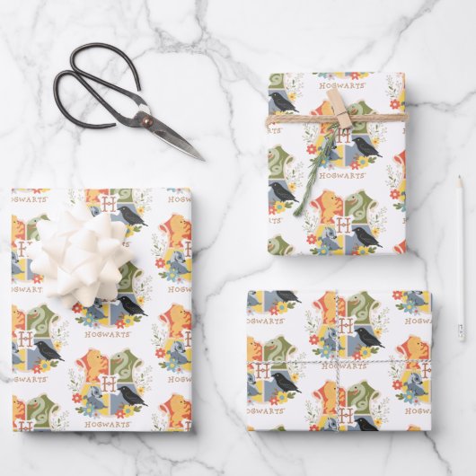 Feuille De Papier Cadeau Cimier HOGWARTS™ (Recto)