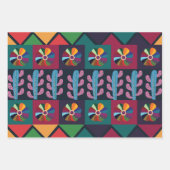 Feuille De Papier Cadeau Cinco De Mayo Motif mexicain d'art (Devant 3)