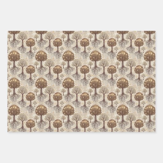 Feuille De Papier Cadeau Circuit Board and Trees Roots (Devant 2)