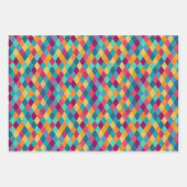 Feuille De Papier Cadeau Circus Multicolor Rhombus (Devant)