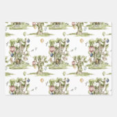 Feuille De Papier Cadeau Cirque | Baby shower forestier (Devant)