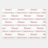 Feuille De Papier Cadeau Citation Green Red Joyeux Noël (Devant 2)