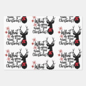 Feuille De Papier Cadeau Citations de Noël pour enfants (Devant 3)