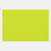 Feuille De Papier Cadeau Citron amer (couleur solide) (Devant 3)