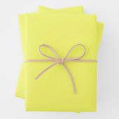 Feuille De Papier Cadeau Citron laser (couleur solide) (En situation)
