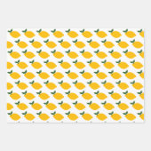 Feuille De Papier Cadeau Citron Motif Mignon Mariage Sur Mesure Anniversair (Devant)