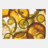 Feuille De Papier Cadeau Citron orange (Devant)