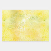 Feuille De Papier Cadeau Citron rustique élégant (Devant 2)