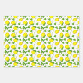 Feuille De Papier Cadeau Citrons Orange Pamplemousse Citrus Lime Vert  (Devant 2)