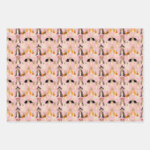 Feuille De Papier Cadeau Citrouille de chien fantôme d'Halloween (Devant 3)