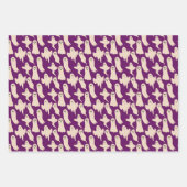 Feuille De Papier Cadeau Citrouille de chien fantôme d'Halloween (Devant)