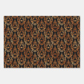 Feuille De Papier Cadeau Citrouille Éffrayant Web Brocade Spider Halloween (Devant 2)