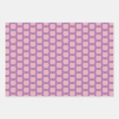 Feuille De Papier Cadeau Citrouille rose (Devant 2)