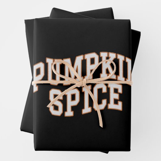 Feuille De Papier Cadeau Citrouille Spice Fall Shirt Thanksgiving (En situation)