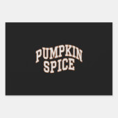 Feuille De Papier Cadeau Citrouille Spice Fall Shirt Thanksgiving (Devant)
