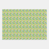 Feuille De Papier Cadeau Citrus botanique de citron frais (Devant 2)