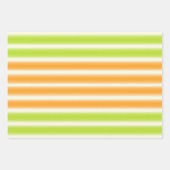 Feuille De Papier Cadeau Citrus Citrus Citron Lime Et Orange Stripes (Devant)