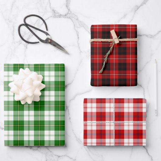 Feuille De Papier Cadeau Clan Cunningham Variations Tartan (Recto)