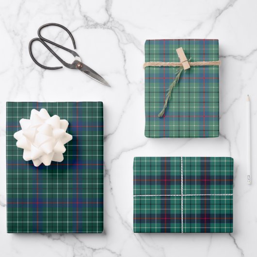 Feuille De Papier Cadeau Clan Duncan Variations Tartan (Recto)