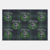 Feuille De Papier Cadeau Clan écossais Ferguson Tartan & Crest (Devant 3)