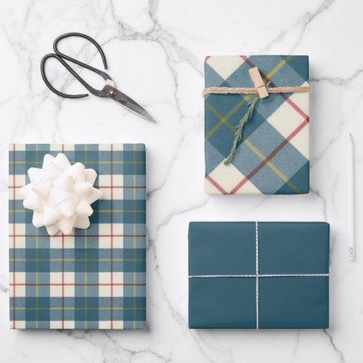 Feuille De Papier Cadeau Clan écossais MacRae Conchra Tartan (Recto)