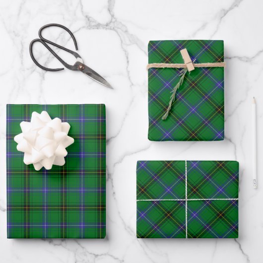 Feuille De Papier Cadeau Clan Henderson Tartan (Recto)