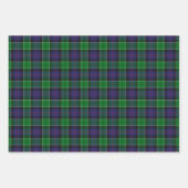 Feuille De Papier Cadeau Clan Leslie Chasse Tartan (Devant)
