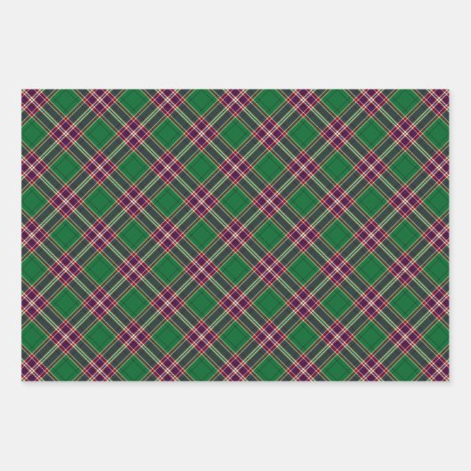 Feuille De Papier Cadeau Clan MacFarlane Chasse moderne Tartan (Devant 2)