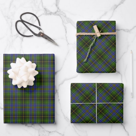 Feuille De Papier Cadeau Clan MacInnes Tartan (Recto)