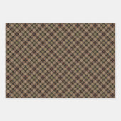 Feuille De Papier Cadeau Clan MacKenzie Chasse Tartan Brown (Devant 2)