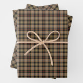Feuille De Papier Cadeau Clan MacKenzie Chasse Tartan Brown (En situation)