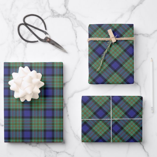 Feuille De Papier Cadeau Clan MacLaren Tartan (Recto)