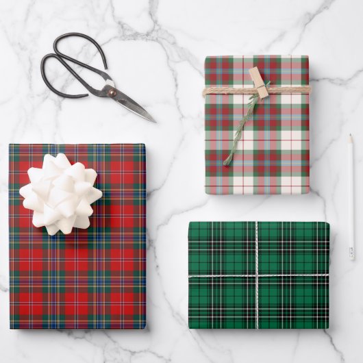 Feuille De Papier Cadeau Clan MacLean Tartan Variations (Recto)