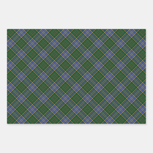 Feuille De Papier Cadeau Clan MacMillan Chasse Tartan (Devant 3)
