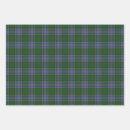 Feuille De Papier Cadeau Clan MacMillan Chasse Tartan (Devant)