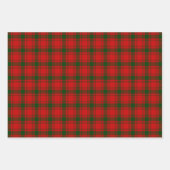 Feuille De Papier Cadeau Clan MacQuarrie Tartan et Crest (Devant 3)