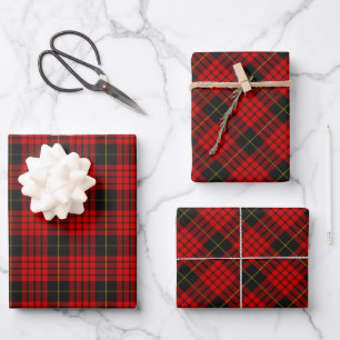 Feuille De Papier Cadeau Clan MacQueen Tartan