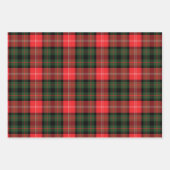 Feuille De Papier Cadeau Clan Nesbitt Tartan Trio (Devant 2)
