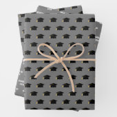 Feuille De Papier Cadeau Classe de plafond de diplôme Année Gris (En situation)