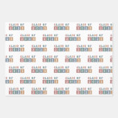 Feuille De Papier Cadeau Classe rétrograde de 2023 (Devant)