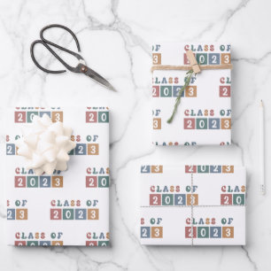 Feuille De Papier Cadeau Classe rétrograde de 2023
