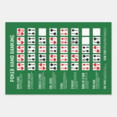Feuille De Papier Cadeau Classement Poker Hand avec Visuals (Devant 3)