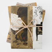 Feuille De Papier Cadeau Classic Antique Coromandel Screen Art (En situation)