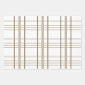 Feuille De Papier Cadeau Classic Beige et Blanc Buffalo Check (Devant 2)