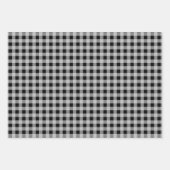 Feuille De Papier Cadeau Classic Black and White Evergreen Holiday Pattern (Devant)