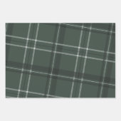 Feuille De Papier Cadeau Classic bold vacances chasseur plaid vert (Devant)