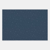 Feuille De Papier Cadeau Classic navals plaid et étoiles Noël (Devant 2)