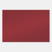 Feuille De Papier Cadeau Classique baroque rouge et or (Devant 2)