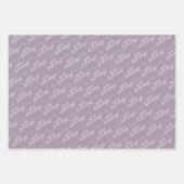 Feuille De Papier Cadeau Classique classique violet rose noir Plaid (Devant)